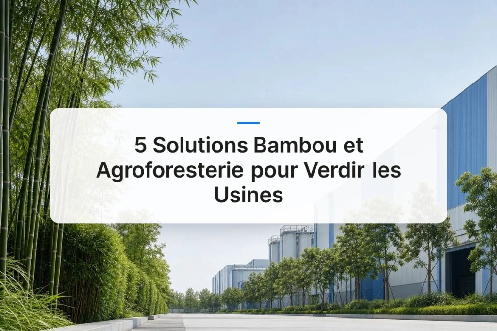 5 Solutions Bambou et Agroforesterie pour Verdir les&nbsp;Usines