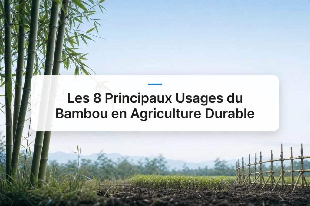 Les 8 Principaux Usages du Bambou en Agriculture&nbsp;Durable